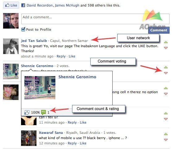 Facebook yorum sisteminde yeni özellikler