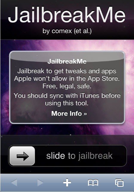 JailbreakMe.com fena geri döndü