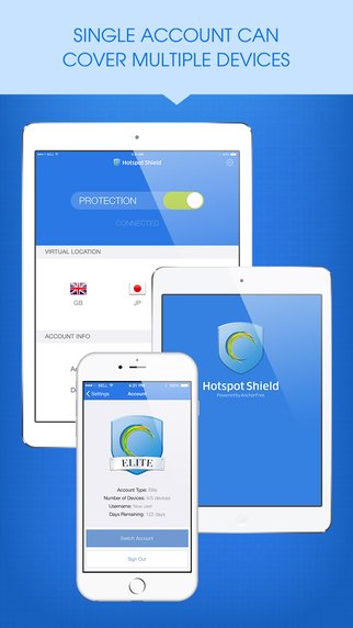 iPhone için Hotspot Shield VPN