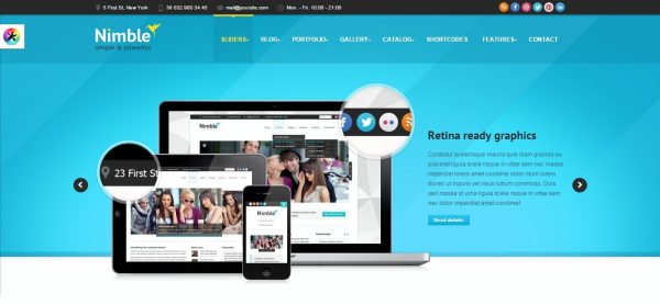 Nimble – Responsive Retina ready WordPress Theme Nimble – Premium WordPress Theme