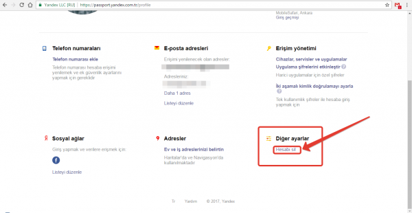 Yandex Hesabı Nasıl Silinir?
