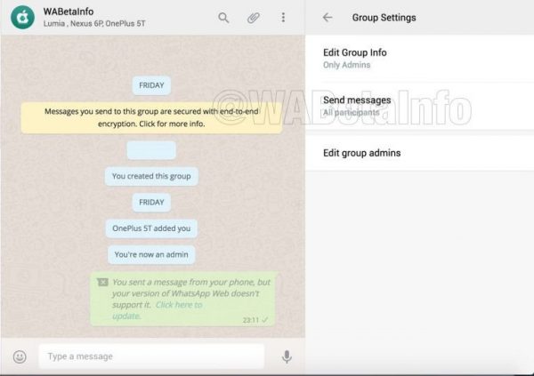 Whatsapp'ta Grubu Mesaja Kapatma