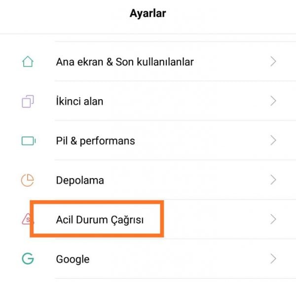 Xiaomi Telefonlarda Acil Durum Çağrısı Nedir?