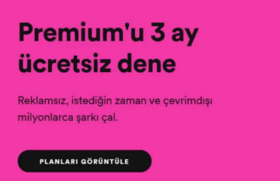 Ücretsiz Spotify Premium