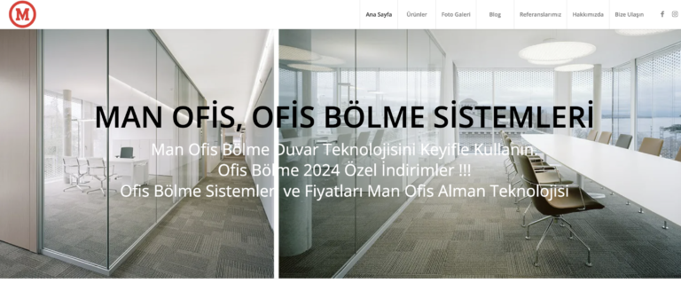 Man Ofis İstanbul Ofis Bölme Sistemleri